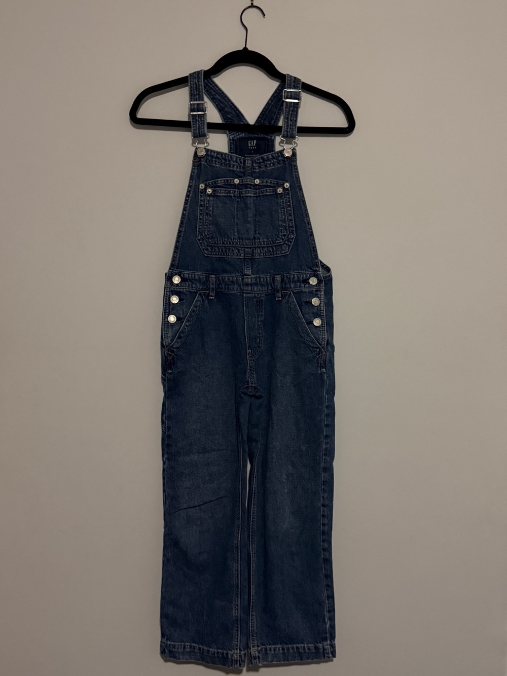 GAP Kids Teen Dark Wash Denim Overalls